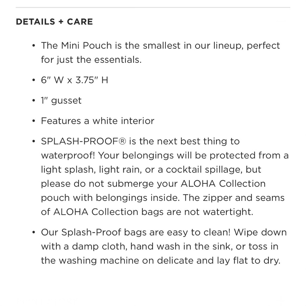 ALOHA Collection Mini Pouch - Picture 5 of 7